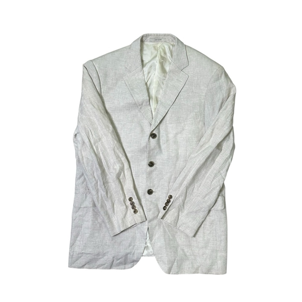 John W. Nordstrom Men’s Beige 42R Ormezzano 100% Linen Blazer Sport Coat - Picture 5 of 11